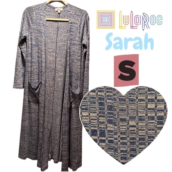 LulaRoe Sarah Long Sleeve Ankle Cardigan Cozy Slightly Thick Elegant Small 6-8 - Picture 4 of 16